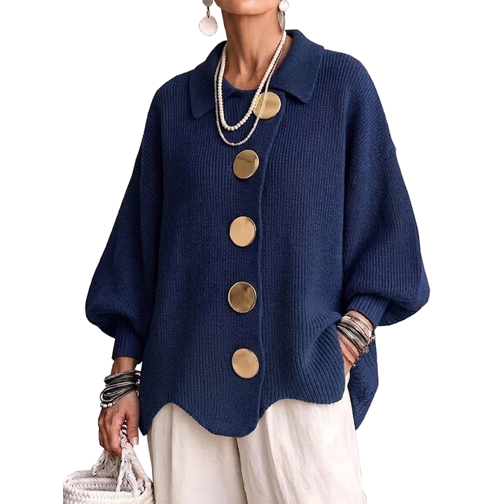 Annabel | Le Cardigan à Boutons Dorés