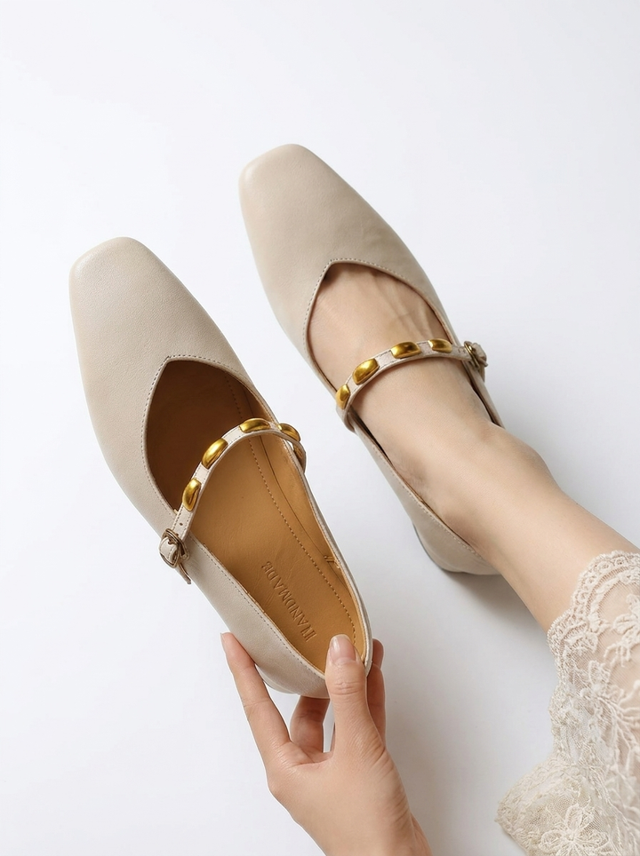 Zyra | Ballerines en cuir véritable