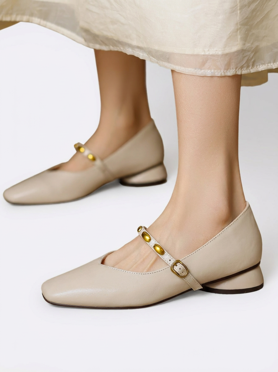 Zyra | Ballerines en cuir véritable