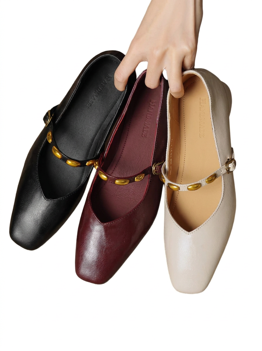 Zyra | Ballerines en cuir véritable