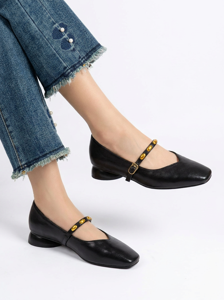 Zyra | Ballerines en cuir véritable