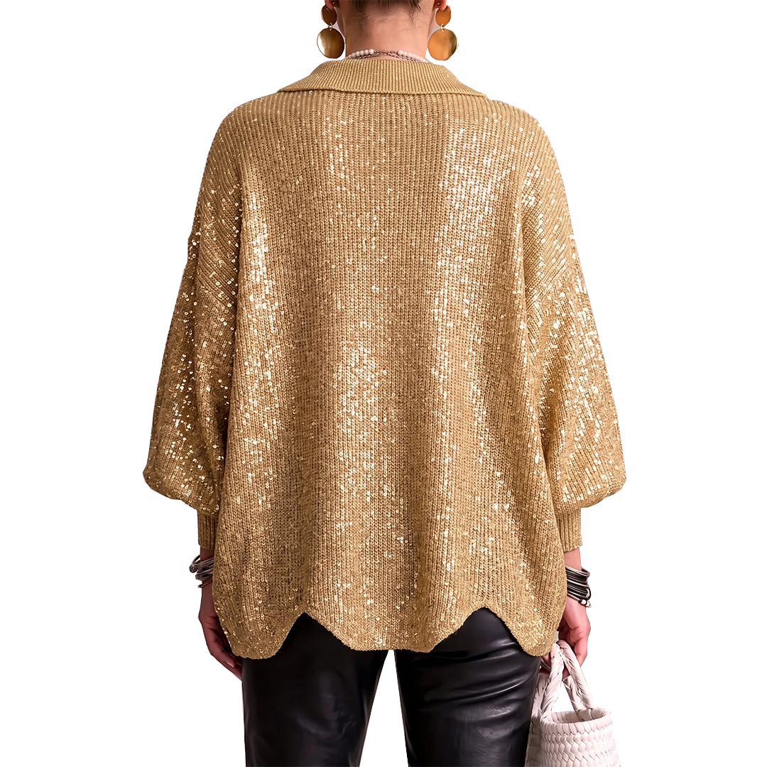 Annabel | Le Cardigan à Boutons Dorés