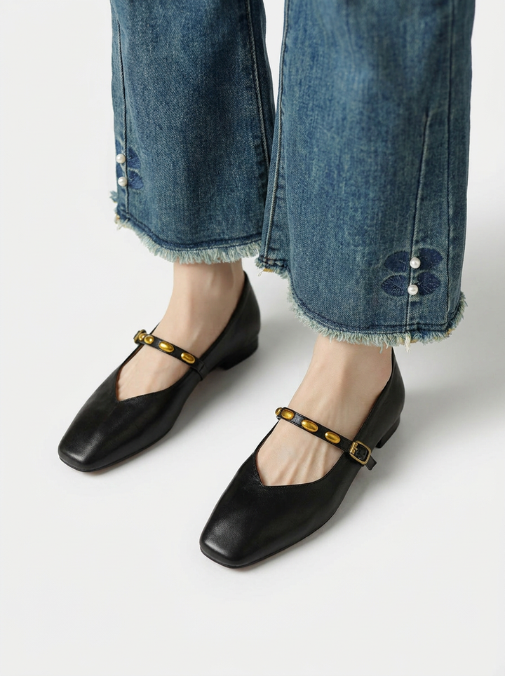 Zyra | Ballerines en cuir véritable