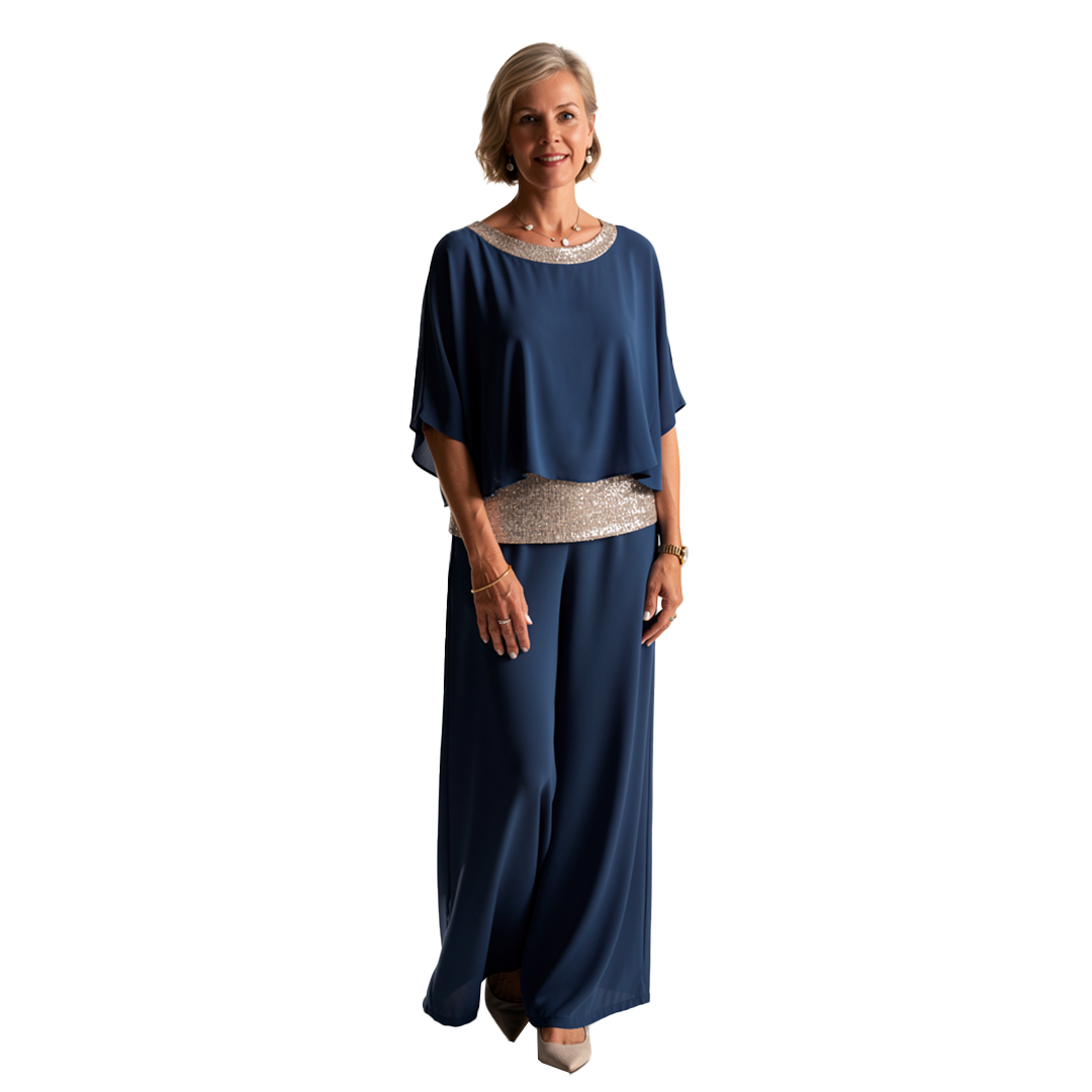 Lillian | Ensemble Élégant Chic à Manches Amples
