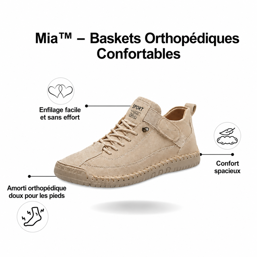 Mia – Baskets Confortables et Sans Douleur