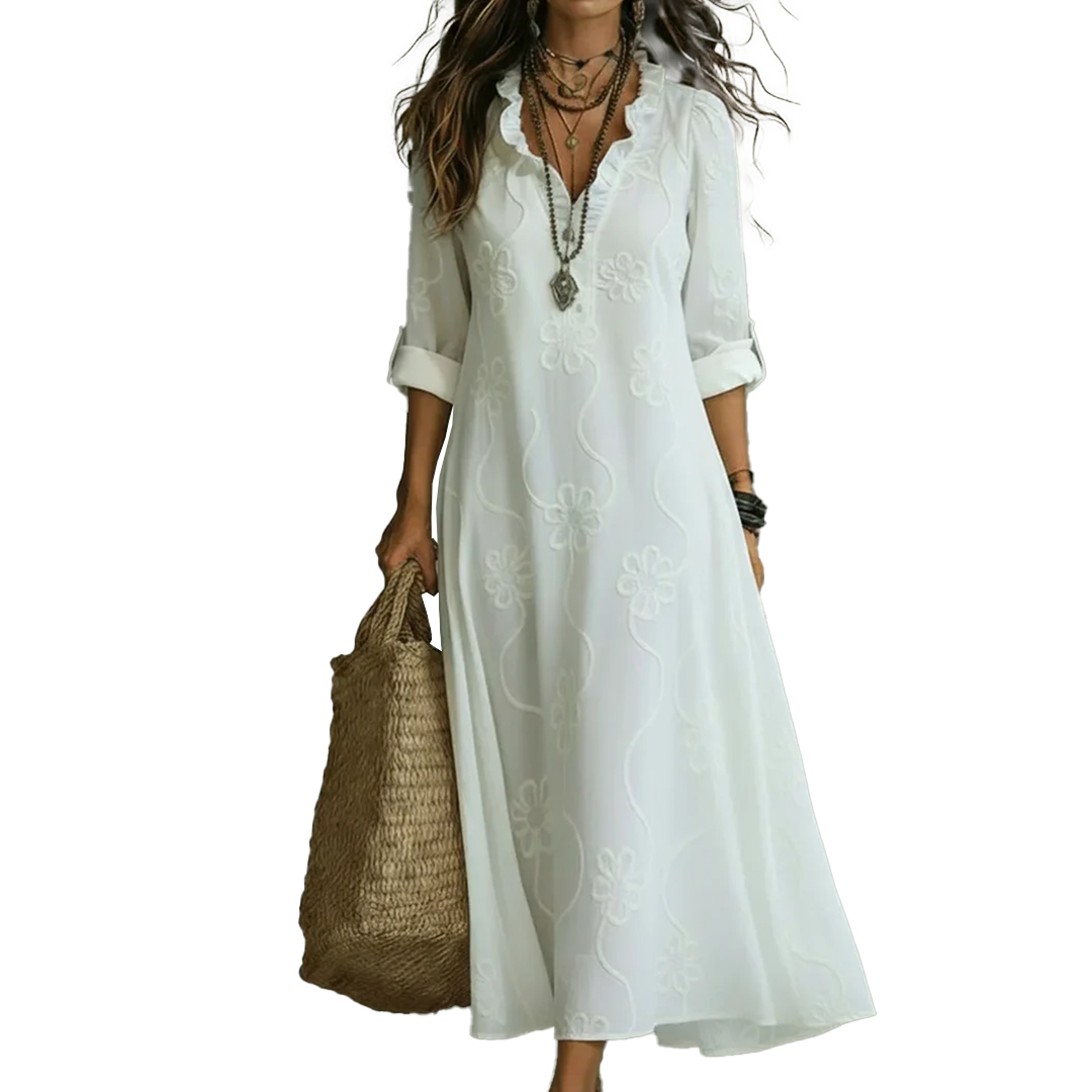 Bobbie - Robe Maxi Florale pour les Jours d'Été