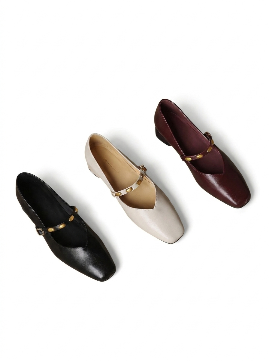 Zyra | Ballerines en cuir véritable