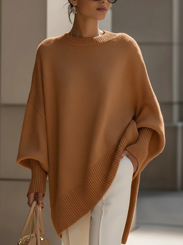 Jennifer | Pull Drapé Oversize à Col Large