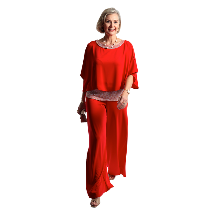 Lillian | Ensemble Élégant Chic à Manches Amples