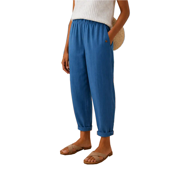 Sienna | Pantalon large en lin décontracté