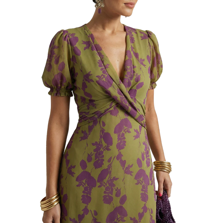 Virel | Robe Midi Florale Décontractée