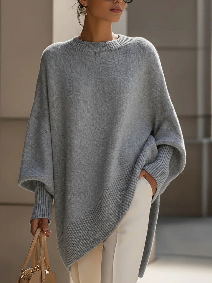 Jennifer | Pull Drapé Oversize à Col Large