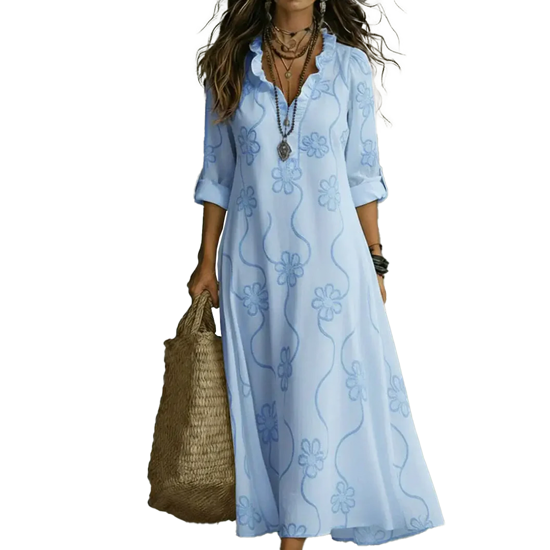 Bobbie - Robe Maxi Florale pour les Jours d'Été