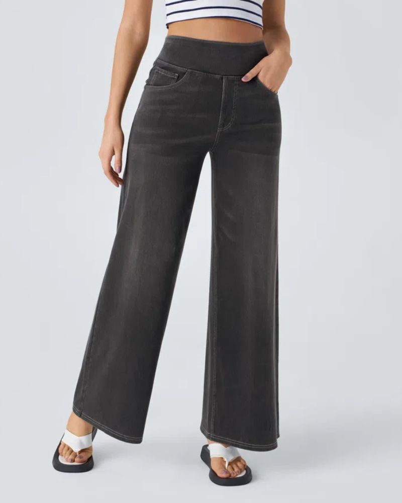 Ainsley - Jeans À Jambe Large Confortables