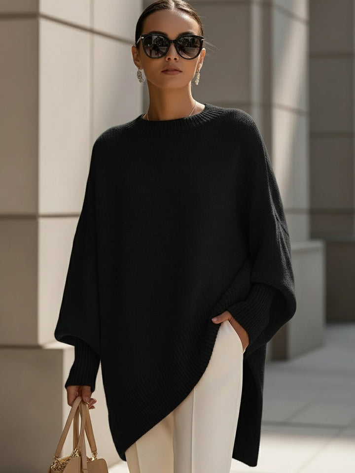 Jennifer | Pull Drapé Oversize à Col Large
