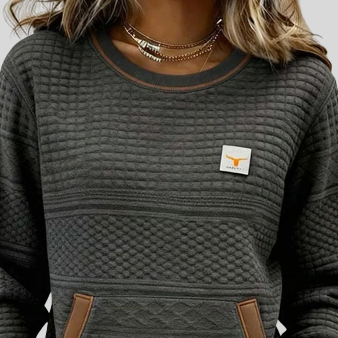 Noelle™ | Sweat-shirt à col rond colorblock