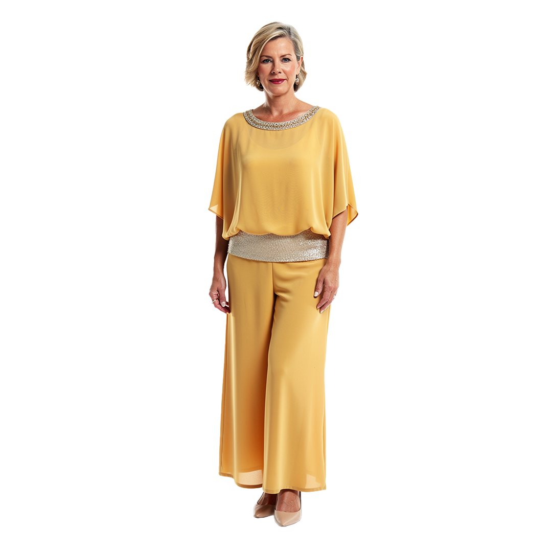 Lillian | Ensemble Élégant Chic à Manches Amples