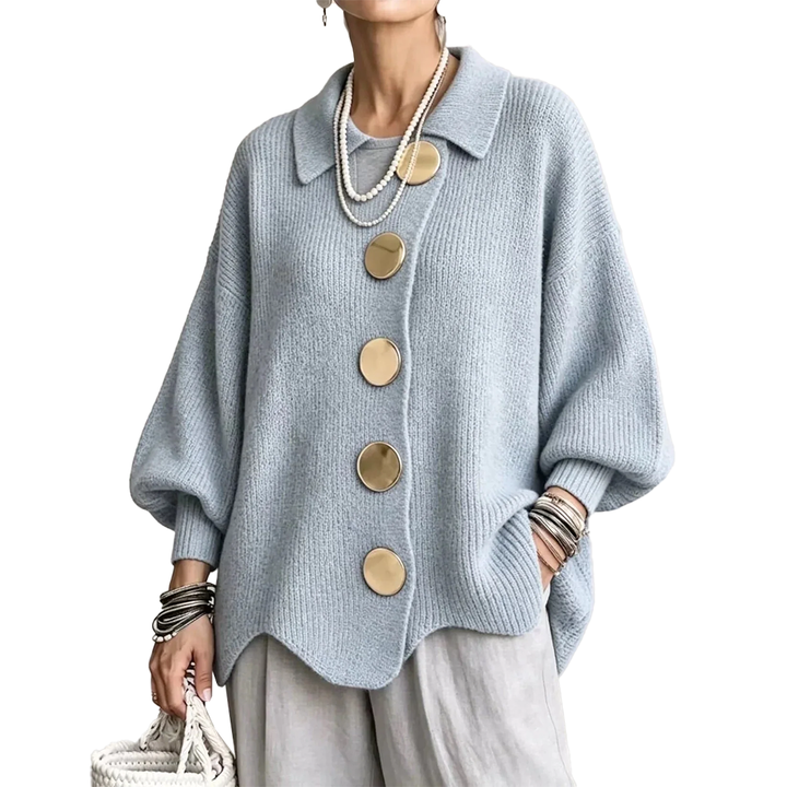 Annabel | Le Cardigan à Boutons Dorés