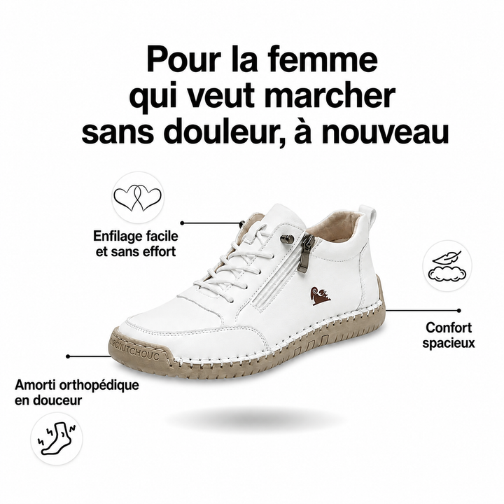 Mila – Baskets Confortables avec Fermeture Éclair