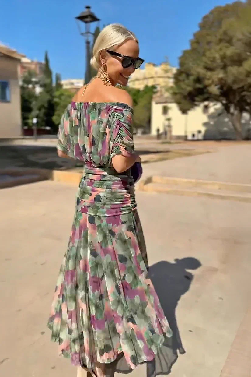 Fleur | Robe Maxi de Fête Élégante à Col V