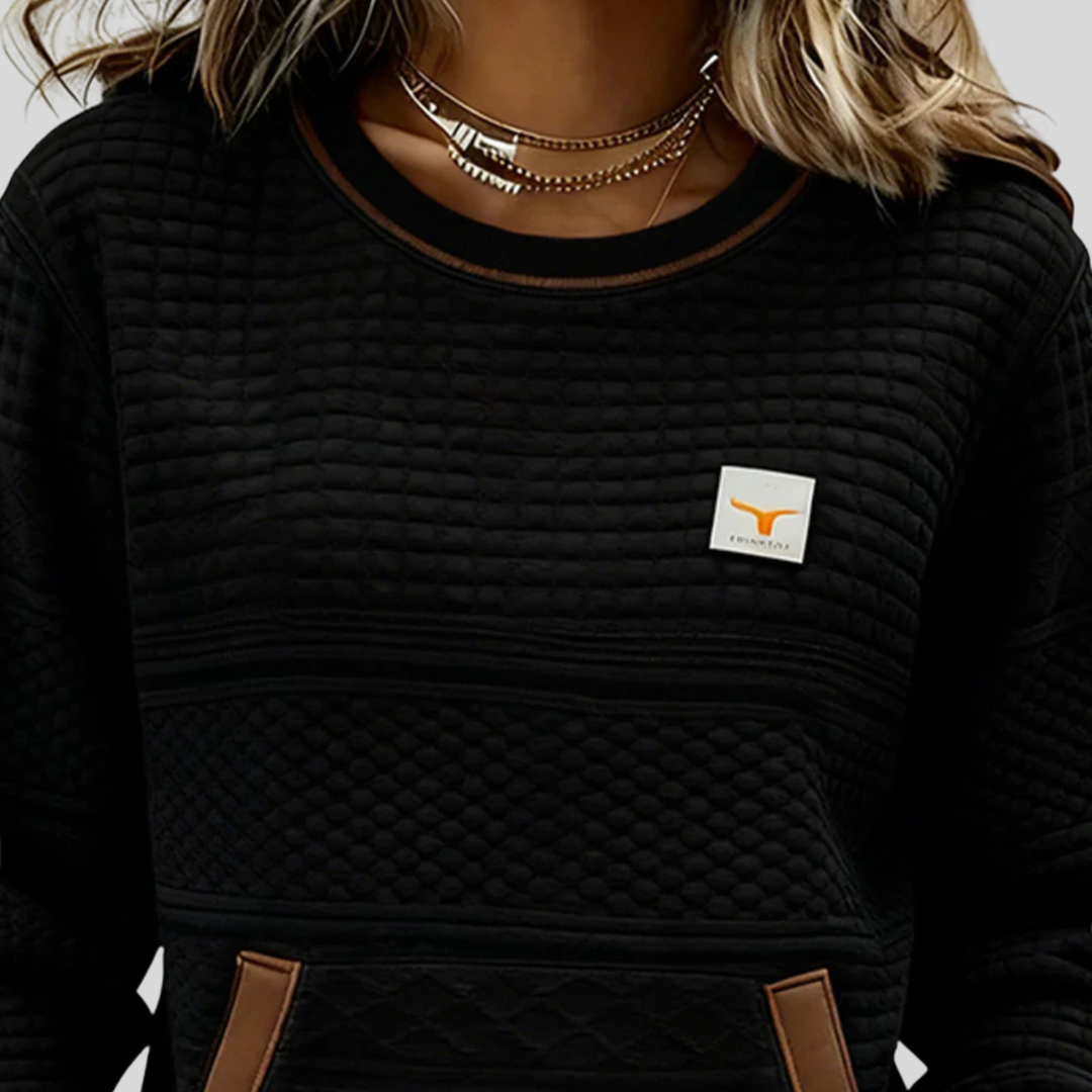 Noelle™ | Sweat-shirt à col rond colorblock
