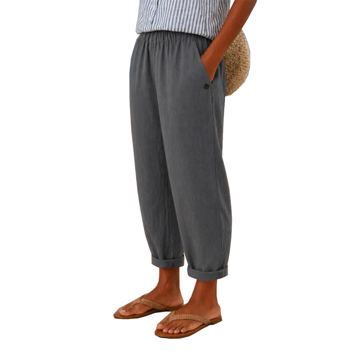 Sienna | Pantalon large en lin décontracté