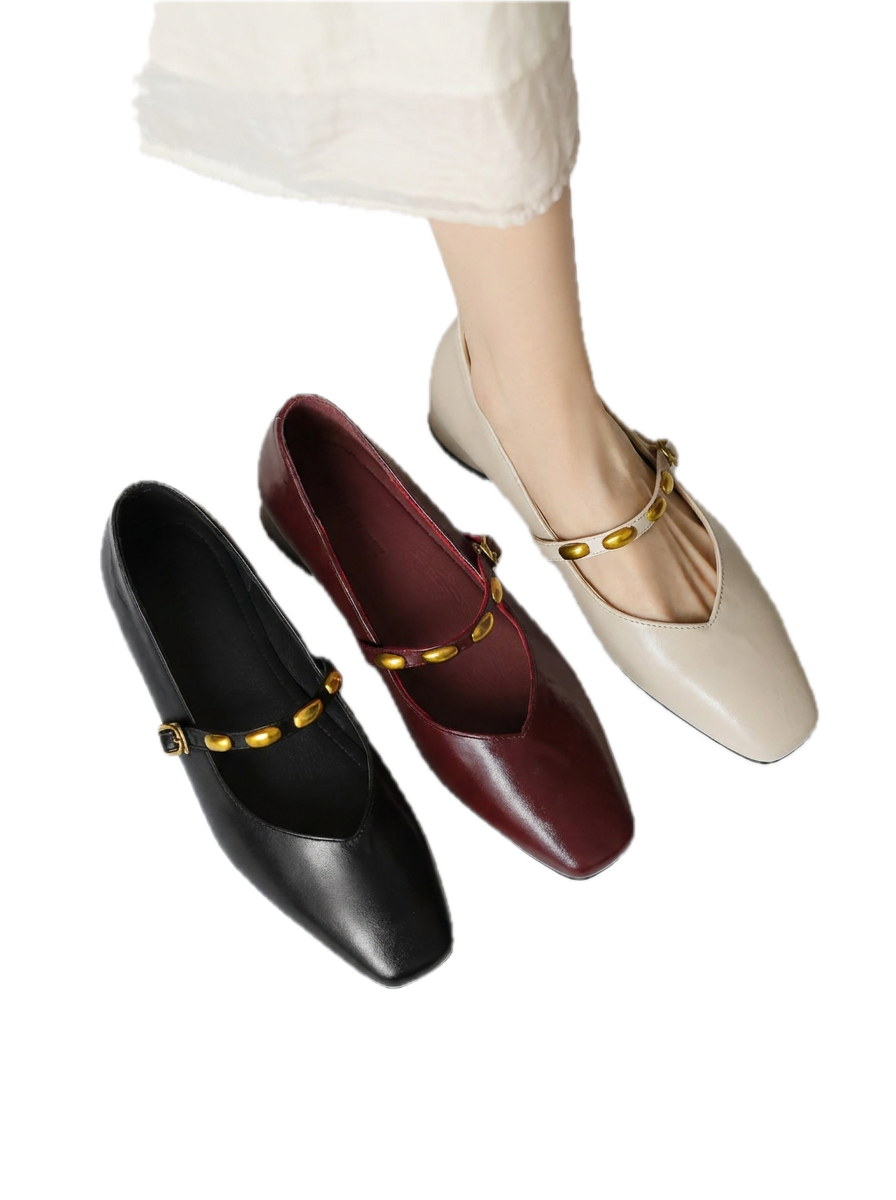 Zyra | Ballerines en cuir véritable