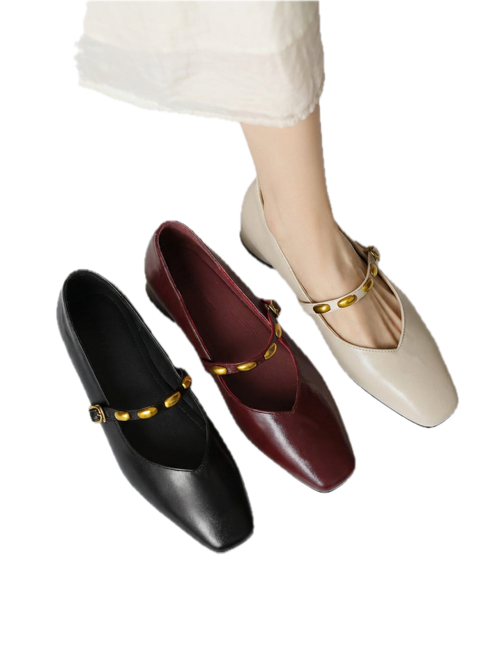 Zyra | Ballerines en cuir véritable