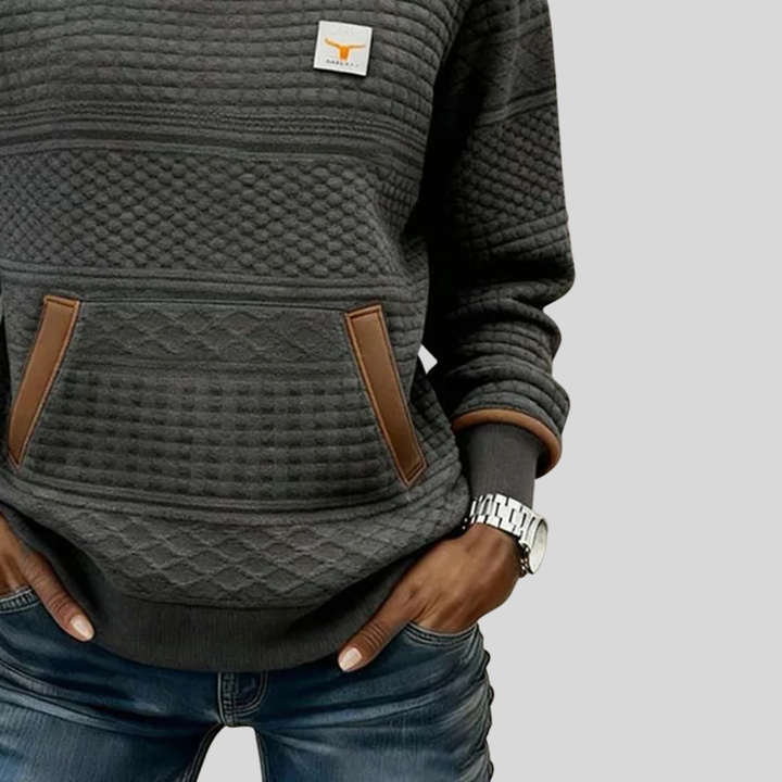 Noelle™ | Sweat-shirt à col rond colorblock