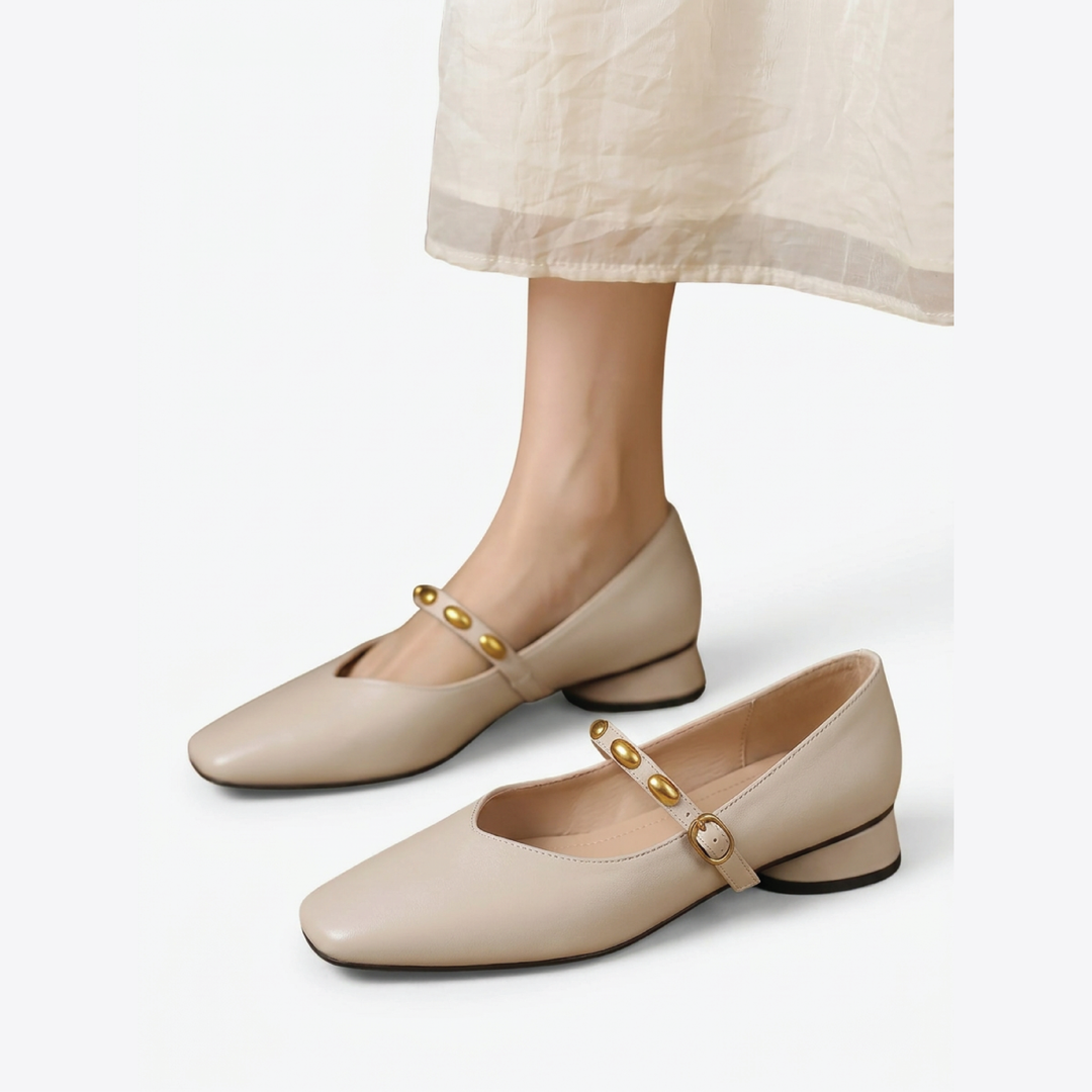 Zyra | Ballerines en cuir véritable