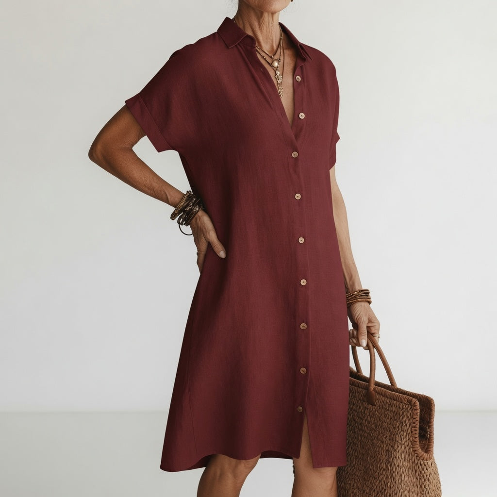Geneviève - Robe Chemise Midi Premium