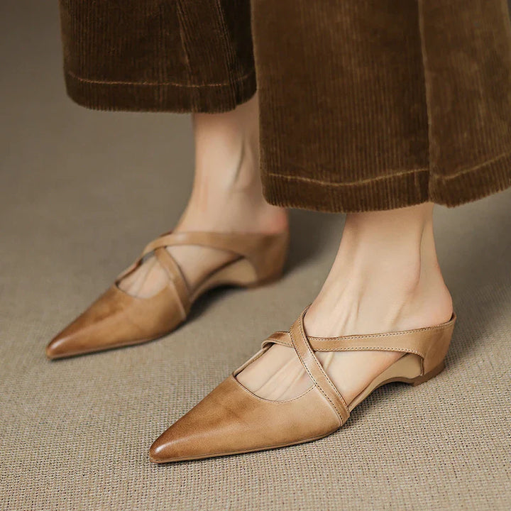 Aluna |  Mules en Cuir Véritable