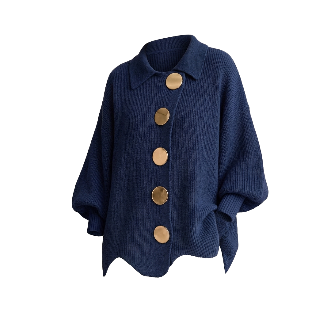 Annabel | Le Cardigan à Boutons Dorés