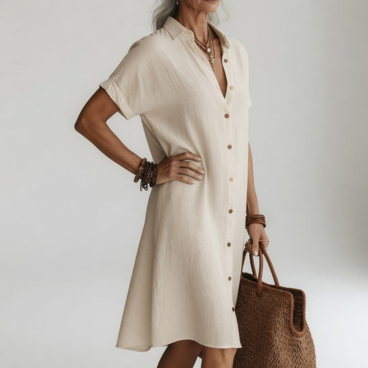Geneviève - Robe Chemise Midi Premium