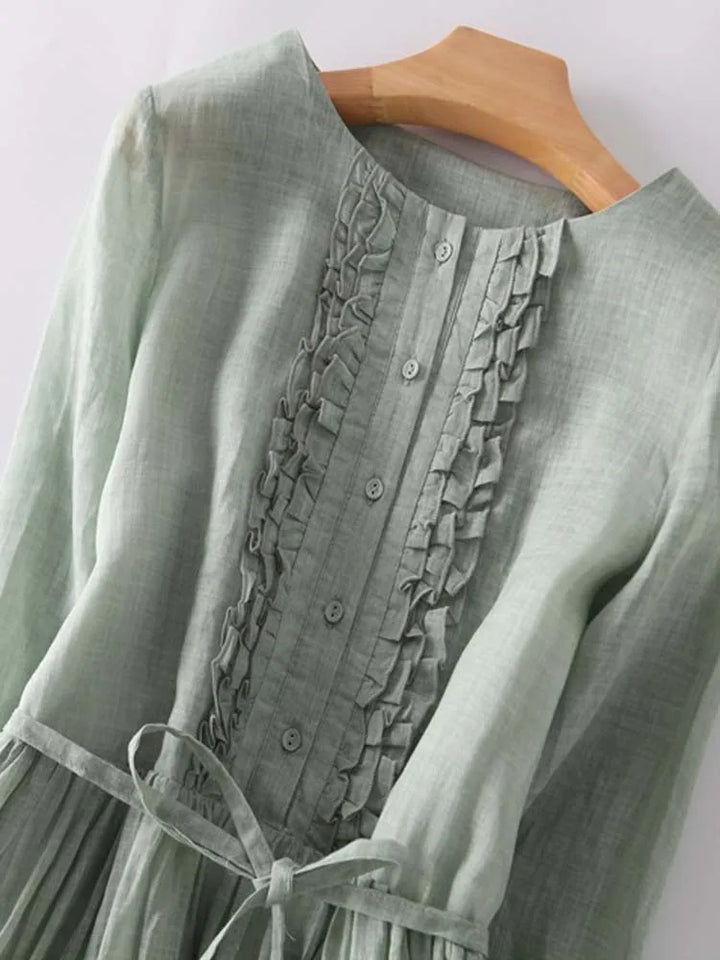 Bea |  Robe Élégante à Taille Lacée