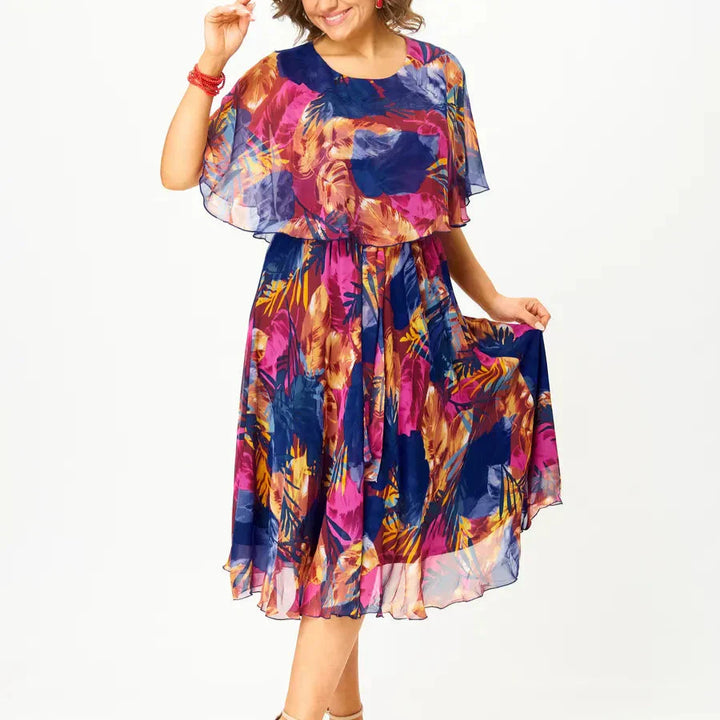 Barbara | Robe en Mousseline Grande Taille Confortable