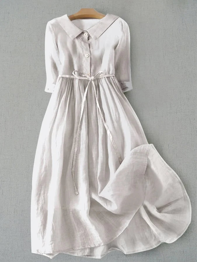 Bea |  Robe Élégante à Taille Lacée