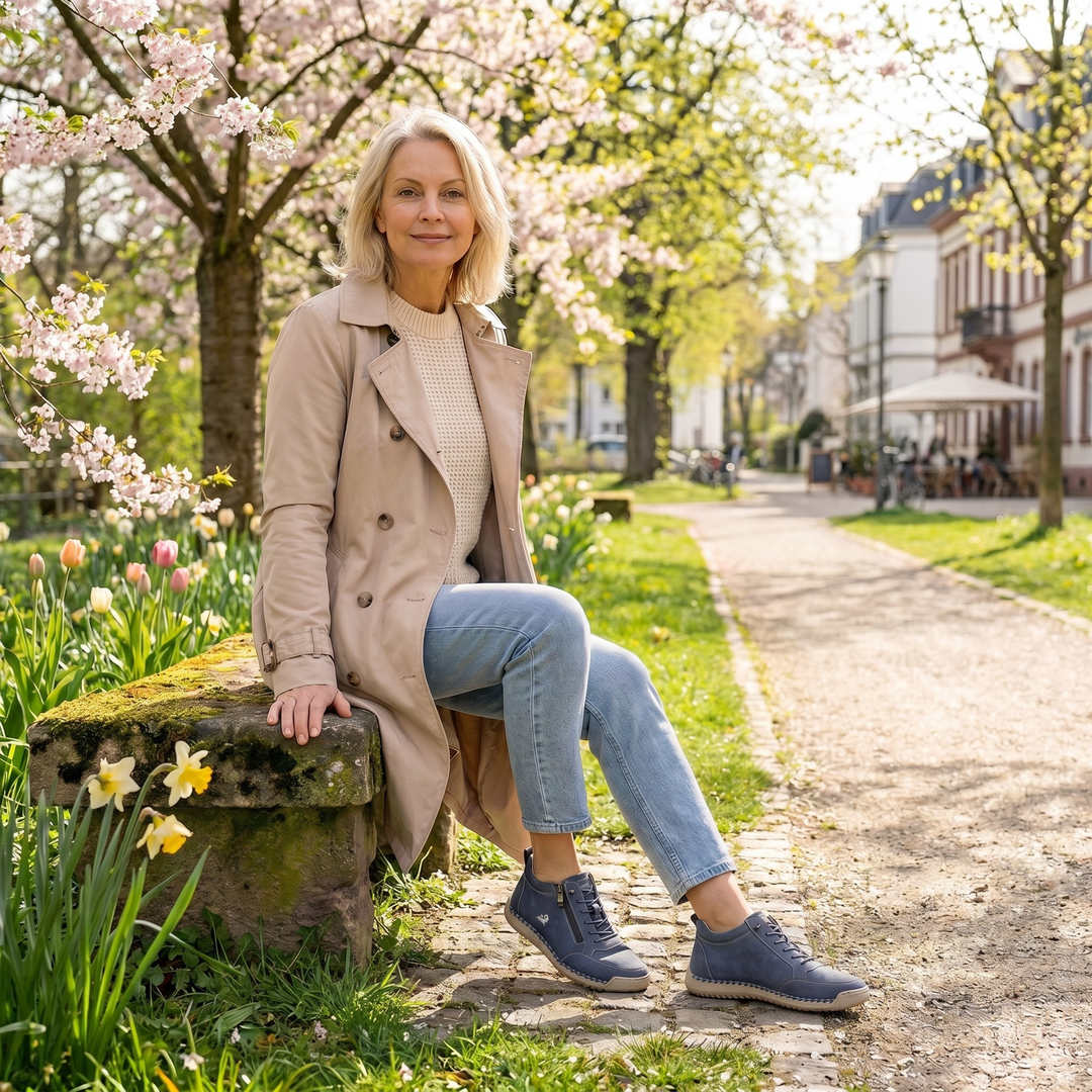 Mila – Baskets Confortables avec Fermeture Éclair