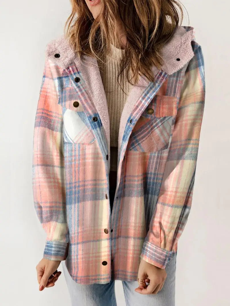 Di Lana | Veste à Carreaux Douillette Doublée en Fleece