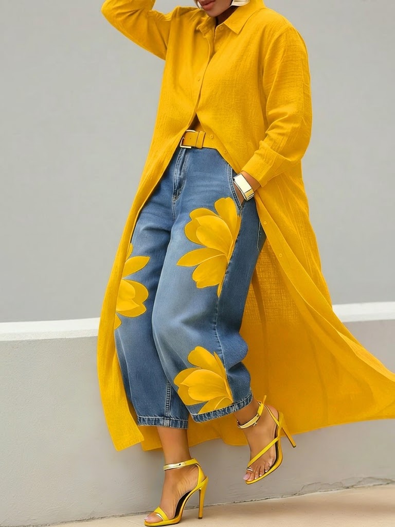 Élise | Robe Chemise Longue En Lin Et Coton