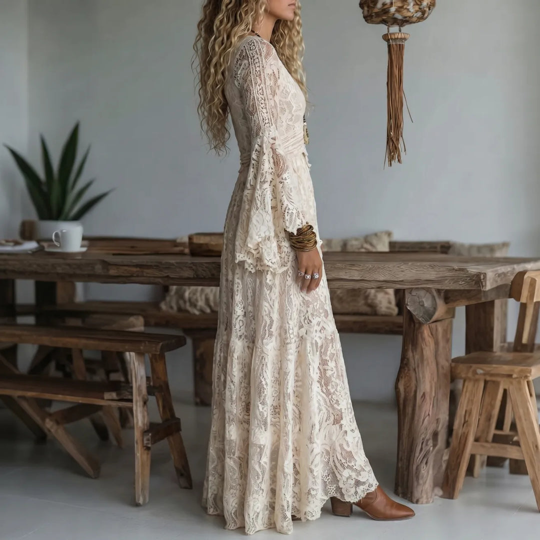 Lois - Robe Maxi Sirène Vintage