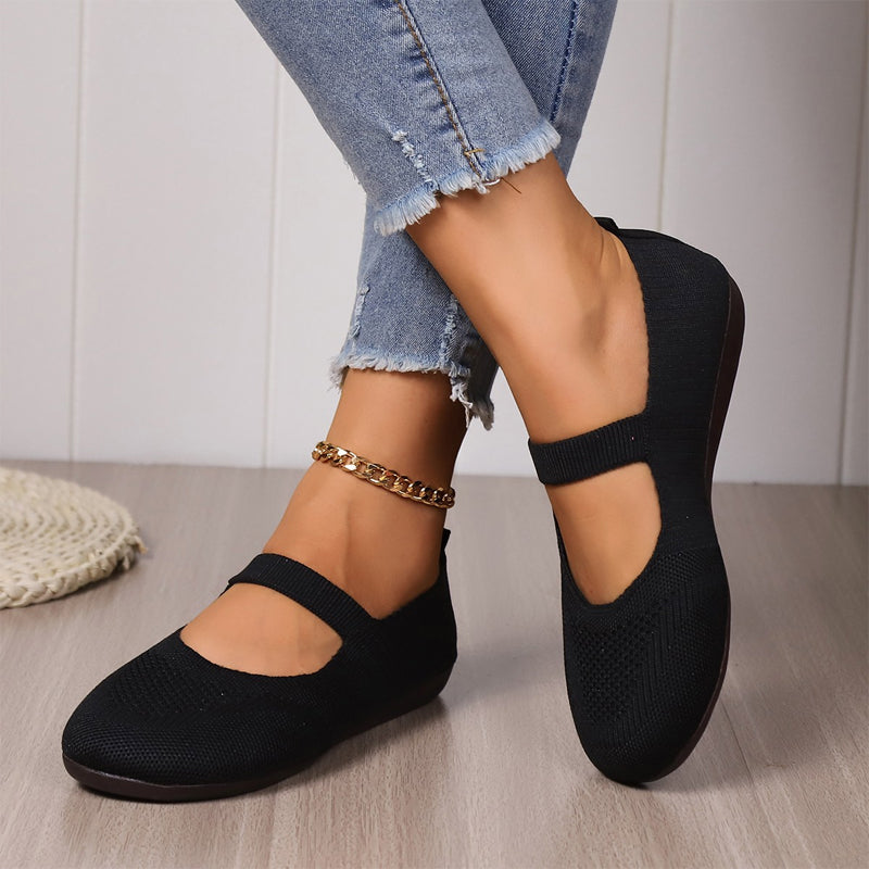 Valerie - Ballerines en maille respirante